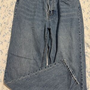 H&M Blue Relaxed Jeans with Classic Indigo Wash